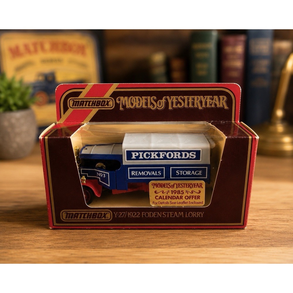 Matchbox Y-27 1922 Foden Steam Lorry Pickfords 1:72 Advertising Specimen NIB VTG